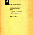aktion kleinschreibung - materialsammlung zur rechtschreibreform (1973)