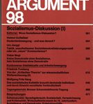 Das Argument 98 - Sozialismus-Diskussion (I)