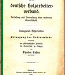 Der deutsche Holzarbeiterverband - Verfassung und Verwaltung einer modernen Gewerkschaft